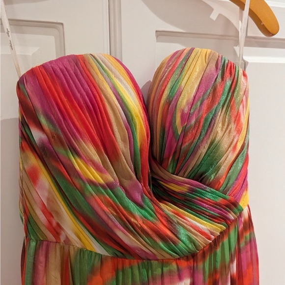 Strapless, multicolored gown - Picture 5 of 6